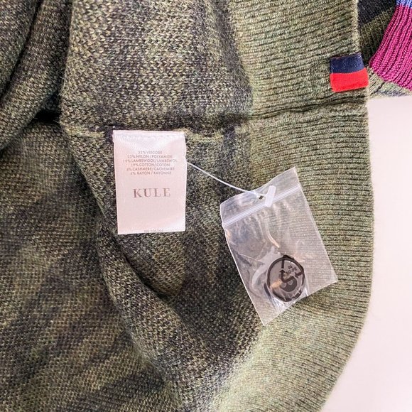 KULE Green and Black Striped Cardigan - Picture 8 of 12